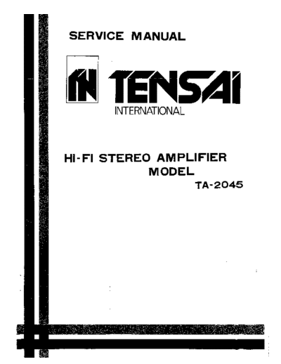 TENSAI hfe   ta-2045 service en  . Rare and Ancient Equipment TENSAI Audio TA-2045 hfe_tensai_ta-2045_service_en.pdf