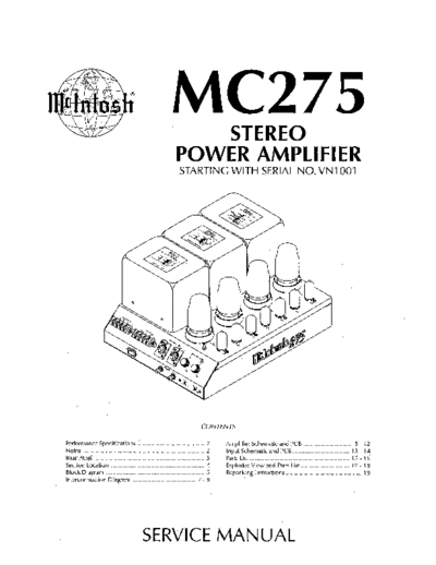 Mc INTOSH hfe mcintosh mc275 service vn1001 en  . Rare and Ancient Equipment Mc INTOSH Audio MC275 hfe_mcintosh_mc275_service_vn1001_en.pdf