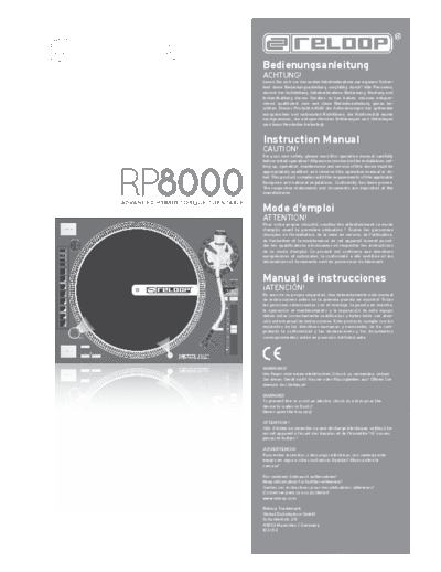 RELOOP ve reloop rp-8000 en de fr es  . Rare and Ancient Equipment RELOOP Audio RP-8000 ve_reloop_rp-8000_en_de_fr_es.pdf