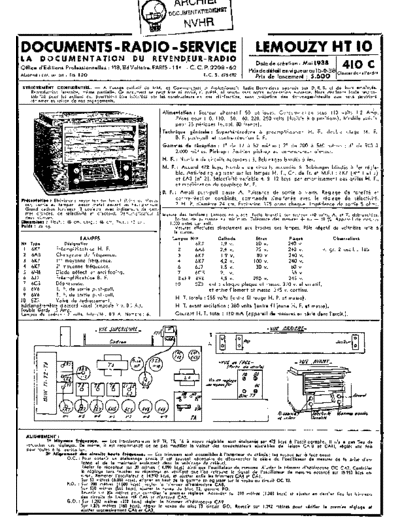 LEMOUZY Lemouzy HT10  . Rare and Ancient Equipment LEMOUZY Audio HT10 Lemouzy_HT10.pdf