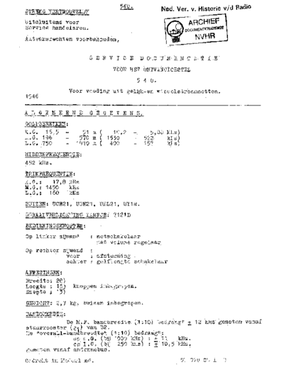 NSF NSF H54U  . Rare and Ancient Equipment NSF Audio H54U NSF_H54U.pdf