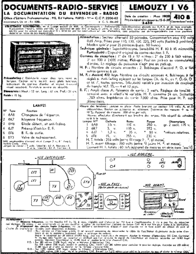 LEMOUZY Lemouzy IV6  . Rare and Ancient Equipment LEMOUZY Audio IV6 Lemouzy_IV6.pdf