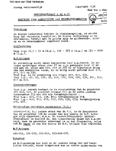 NSF NSF H42A-20  . Rare and Ancient Equipment NSF Audio H42A-20 NSF_H42A-20.pdf