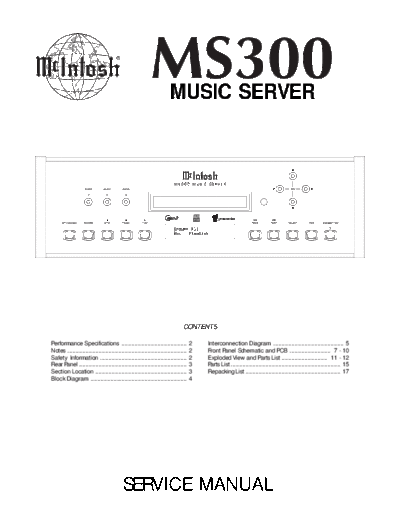Mc INTOSH hfe mcintosh ms300 service manual  . Rare and Ancient Equipment Mc INTOSH Audio MS300 hfe_mcintosh_ms300_service_manual.pdf