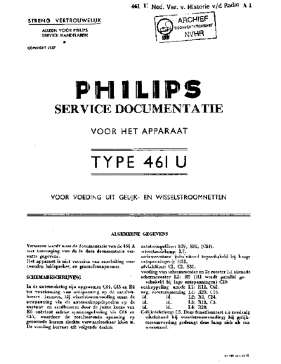 NSF Philips 461U  . Rare and Ancient Equipment NSF Audio H161U Philips_461U.pdf