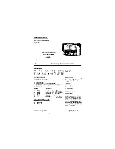 NSF Siera Aristona 293A  . Rare and Ancient Equipment NSF Audio H28U Siera Aristona_293A.pdf