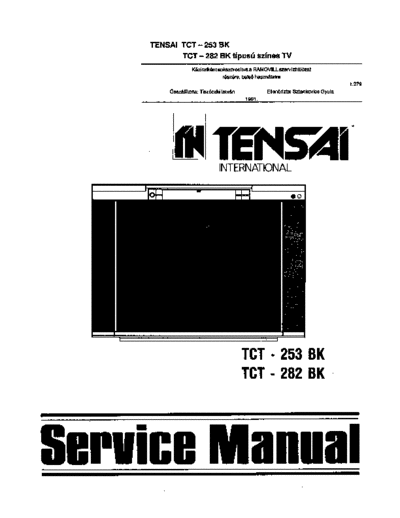 TENSAI +TCT282BK-SM  . Rare and Ancient Equipment TENSAI TV TCT253BK TENSAI+TCT282BK-SM.pdf