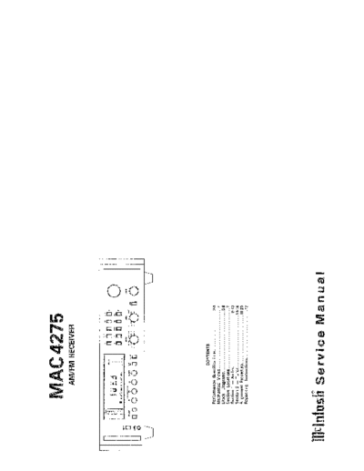 Mc INTOSH hfe mcintosh mac4275 service en  . Rare and Ancient Equipment Mc INTOSH Audio MAC4275 hfe_mcintosh_mac4275_service_en.pdf