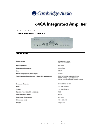 CAMBRIDGE Cambridge-Azur640A-pwr-sm  . Rare and Ancient Equipment CAMBRIDGE Audio Azur 640A Cambridge-Azur640A-pwr-sm.pdf