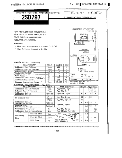 Toshiba 2sd797  . Electronic Components Datasheets Active components Transistors Toshiba 2sd797.pdf
