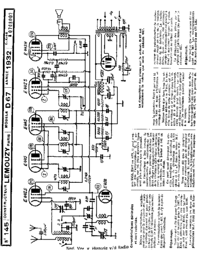 LEMOUZY Lemouzy D67  . Rare and Ancient Equipment LEMOUZY Audio D67 Lemouzy_D67.pdf