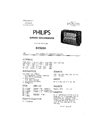 NSF Philips BX520A  . Rare and Ancient Equipment NSF Audio H308A Philips_BX520A.pdf