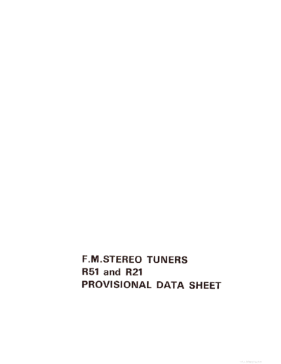 SUGDEN hfe sugden r21 51 provisional data sheet en  . Rare and Ancient Equipment SUGDEN Audio R21 hfe_sugden_r21_51_provisional_data_sheet_en.pdf