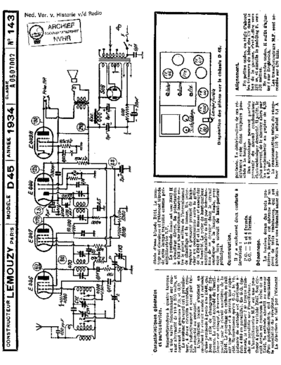 LEMOUZY Lemouzy D45  . Rare and Ancient Equipment LEMOUZY Audio D45 Lemouzy_D45.pdf