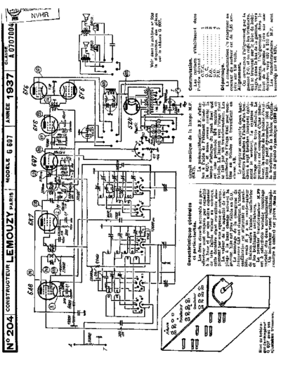 LEMOUZY Lemouzy G607  . Rare and Ancient Equipment LEMOUZY Audio G607 Lemouzy_G607.pdf