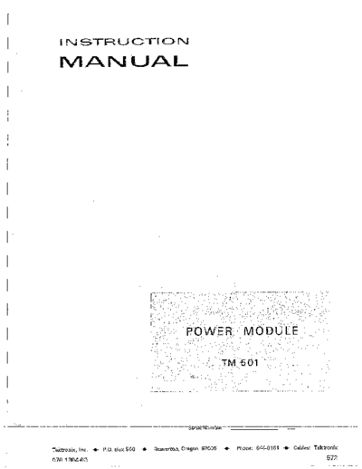 Tektronix 1 Specification Operation  Tektronix Tm501 1_Specification_Operation.pdf