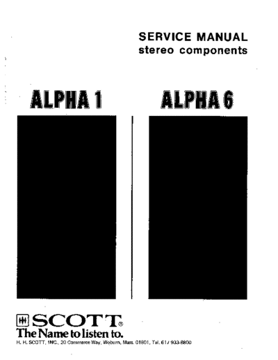 HH SCOTT hfe   alpha 1 6  . Rare and Ancient Equipment HH SCOTT Audio Alpha 6 hfe_hh_scott_alpha_1_6.pdf