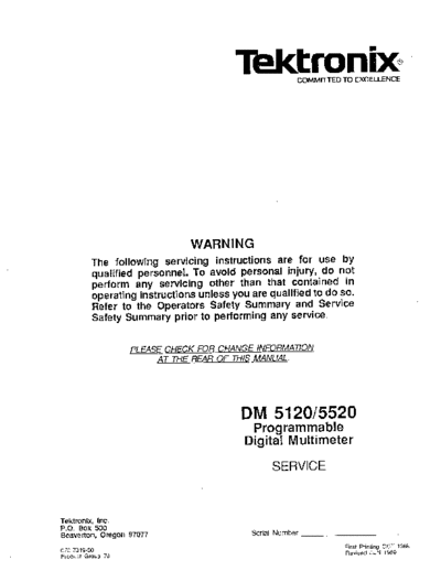 Tektronix TEK DM 5120_5520_svc_sm  Tektronix TEK DM5120_252C 5520 Manual Set TEK DM 5120_5520_svc_sm.pdf