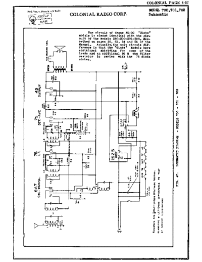 COLONIAL Colonial 700ACDC  . Rare and Ancient Equipment COLONIAL Audio 702ACDC Colonial_700ACDC.pdf
