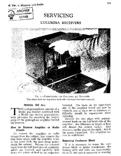 COLUMBIA Columbia 307AC  . Rare and Ancient Equipment COLUMBIA Audio 309AC TwinStation Columbia_307AC.pdf