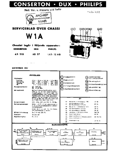 CONSERTON Philips L4S72AB  . Rare and Ancient Equipment CONSERTON Audio AB1518 Philips_L4S72AB.pdf