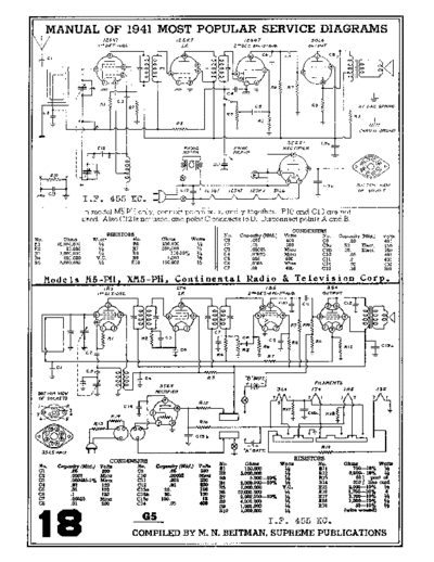 CONTINENTAL EDISON Continental G5 18  . Rare and Ancient Equipment CONTINENTAL EDISON Audio M5-PH ,XM5-PH Continental_G5_18.pdf