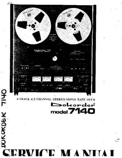 DOKODER Dokorder 7140 service manual  . Rare and Ancient Equipment DOKODER Audio 7140 Dokorder_7140_service_manual.pdf