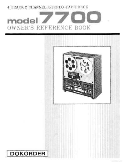 DOKODER hfe dokorder 7700 en  . Rare and Ancient Equipment DOKODER Audio 7700 hfe_dokorder_7700_en.pdf