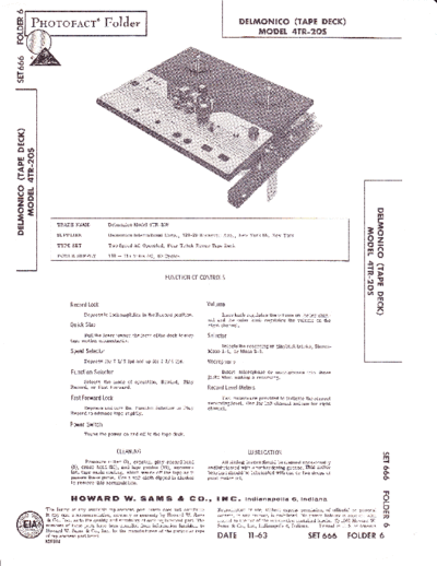 DELMONICO Delmonico 4-TR-20-S service manual  . Rare and Ancient Equipment DELMONICO Audio 4-TR-20-S Delmonico_4-TR-20-S_service_manual.pdf