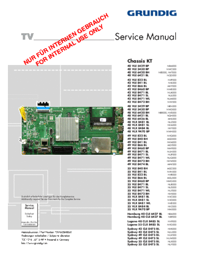 DELTA grundig 40vle5429bp chassis kt  . Rare and Ancient Equipment DELTA Power Supply DPS-126BP A  DPS-136BP A grundig_40vle5429bp_chassis_kt.pdf