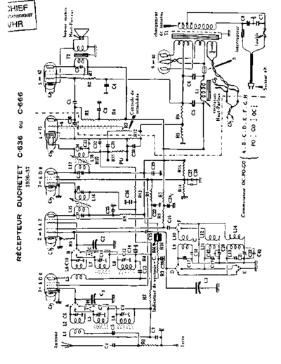 DUCRETET Ducretet C636  . Rare and Ancient Equipment DUCRETET Audio C636 Ducretet_C636.pdf