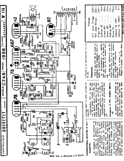 DUCRETET C745  . Rare and Ancient Equipment DUCRETET Audio C745 Ducretet_C745.pdf