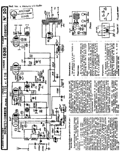 DUCRETET Ducretet C715  . Rare and Ancient Equipment DUCRETET Audio C725 Ducretet_C715.pdf