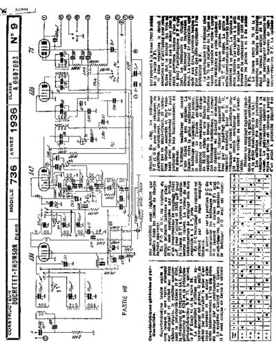 DUCRETET Ducretet C736  . Rare and Ancient Equipment DUCRETET Audio C736 Ducretet_C736.pdf