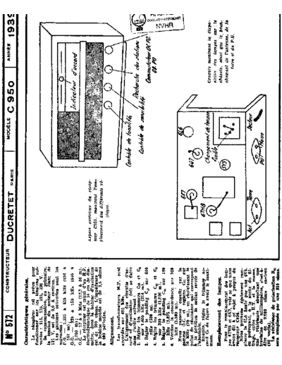 DUCRETET Ducretet C950  . Rare and Ancient Equipment DUCRETET Audio C950 Ducretet_C950.pdf