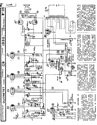 DUCRETET C9  . Rare and Ancient Equipment DUCRETET Audio C9 Ducretet_C9.pdf