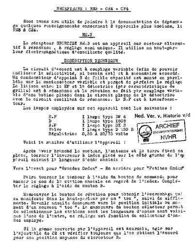 DUCRETET RM3  . Rare and Ancient Equipment DUCRETET Audio RM3 Ducretet_RM3.pdf