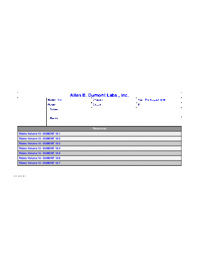 DUMONT M0004387  . Rare and Ancient Equipment DUMONT TV 180 M0004387.pdf