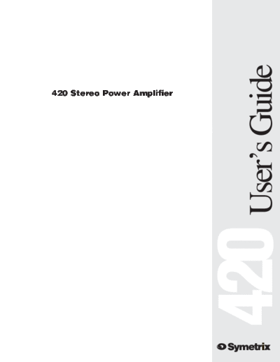 . Various 420 ug  . Various SM scena Symetrix 420_ug.pdf