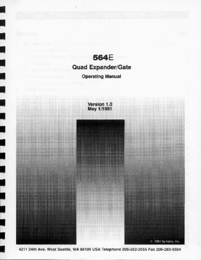. Various 564E ug  . Various SM scena Symetrix 564E_ug.pdf