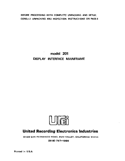 . Various UREI-201  . Various SM scena Studio UREI-201.pdf