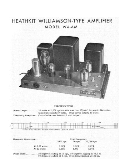 HEATHKIT hfe   w-4am assembly user  . Rare and Ancient Equipment HEATHKIT Audio W-4AM hfe_heathkit_w-4am_assembly_user.pdf
