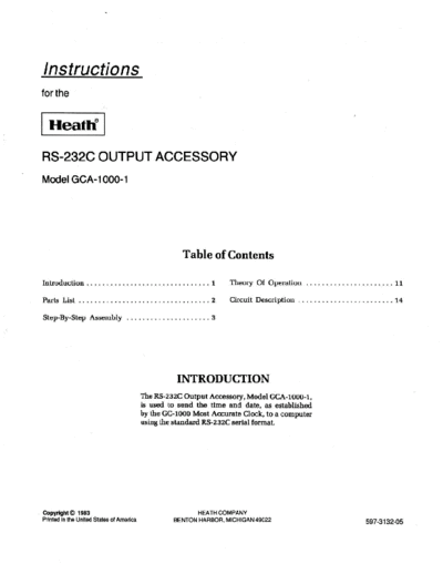 HEATHKIT GCA1000 1 man  . Rare and Ancient Equipment HEATHKIT Meet App GCA1000 GCA1000_1_man.pdf