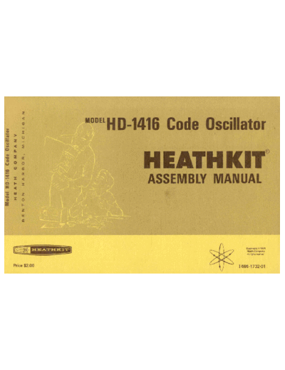 HEATHKIT HD1416 MAN  . Rare and Ancient Equipment HEATHKIT Meet App HD1416 HD1416_MAN.pdf