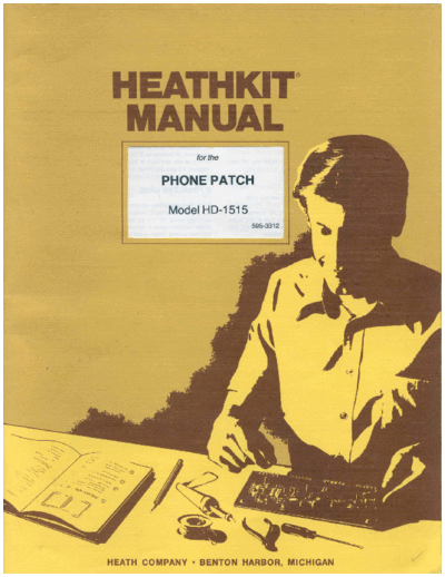 HEATHKIT HD1515 man  . Rare and Ancient Equipment HEATHKIT Meet App HD1515 HD1515_man.pdf
