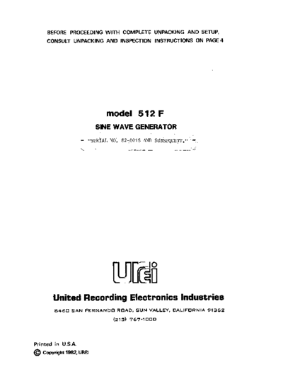 . Various UREI-512F  . Various SM scena Studio UREI-512F.pdf