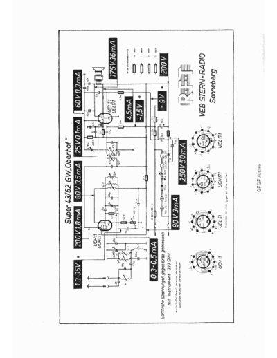RFT SternRadioSonneberg Oberhof4352GW sch  . Rare and Ancient Equipment RFT Audio 212 ProminentDeLuxe SternRadioSonneberg_Oberhof4352GW_sch.pdf