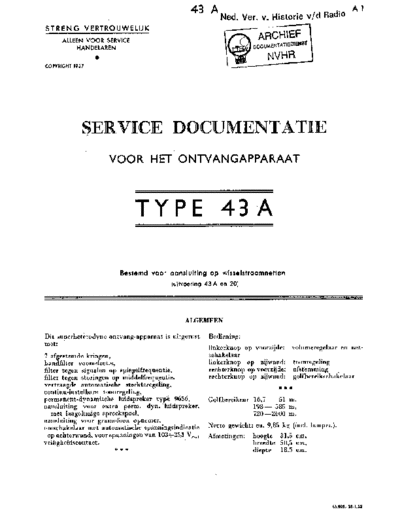 NSF NSF H43A  . Rare and Ancient Equipment NSF Audio H43A NSF_H43A.pdf