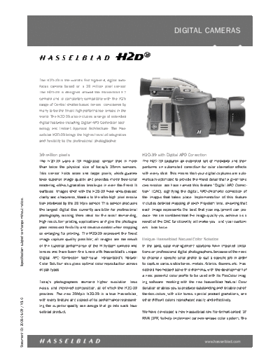 . Various Hasselblad H2D-39 English  . Various RTV Foto Hasselblad Hasselblad_H2D-39_English.pdf