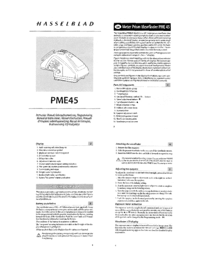. Various meter prism finder pme45  . Various RTV Foto V System meter prism finder pme45.pdf